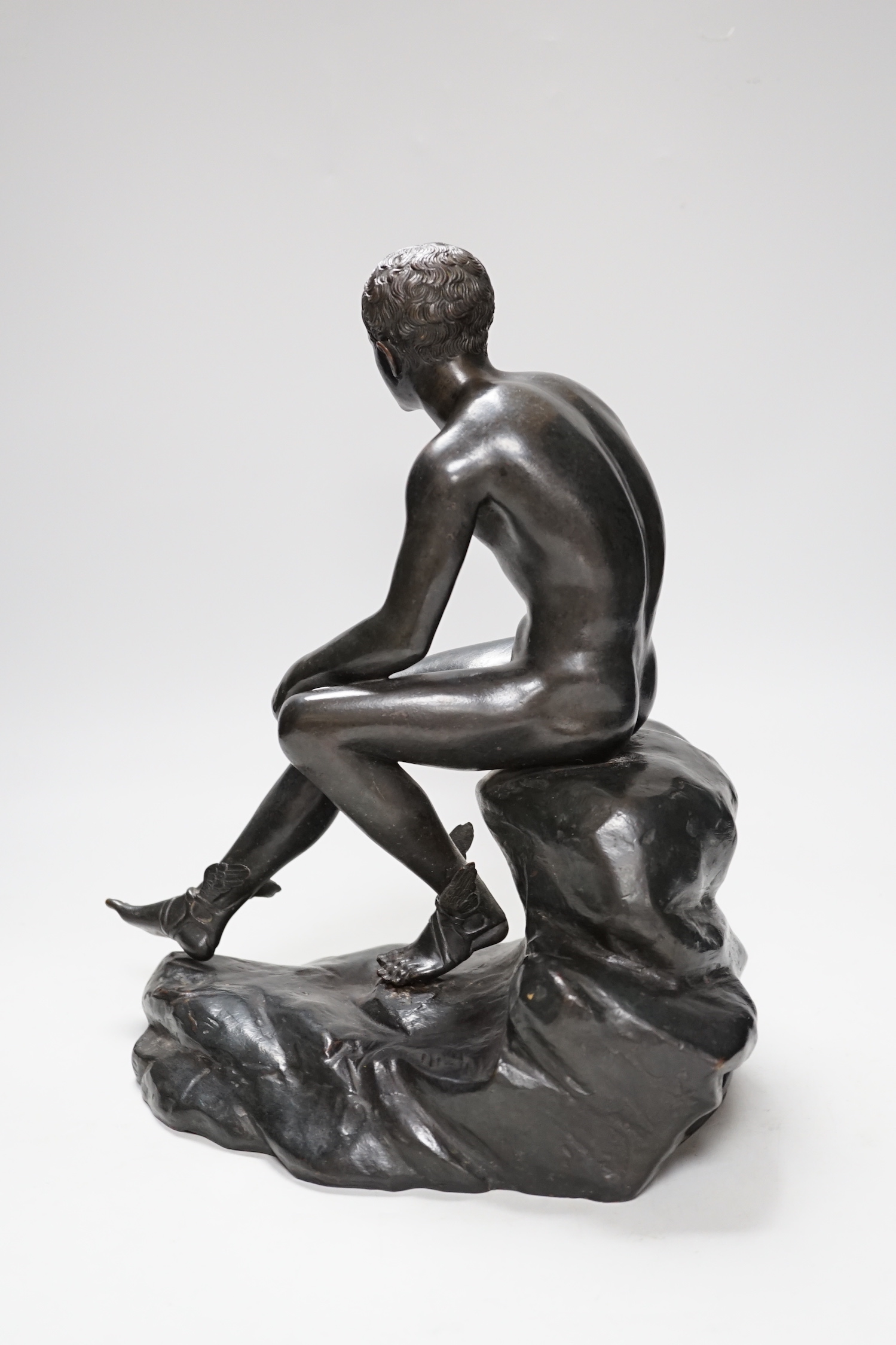 An Italian bronze figure of Hermes, c.1900, 31cm